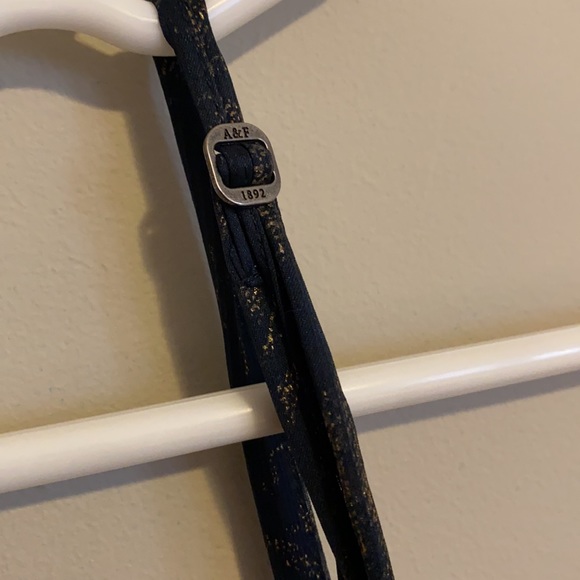 Abercrombie & Fitch Navy and Gold Long Tank - Picture 9 of 9